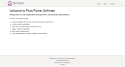 Desktop Screenshot of plumflowersoftware.com