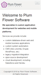 Mobile Screenshot of plumflowersoftware.com
