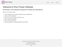 Tablet Screenshot of plumflowersoftware.com